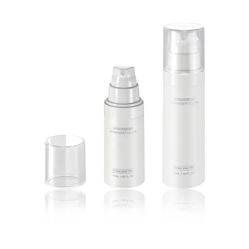 Frasco recargable a prueba de fugas de botella sin aire de 30ML y 50ML para artículos de tocador HS-021B