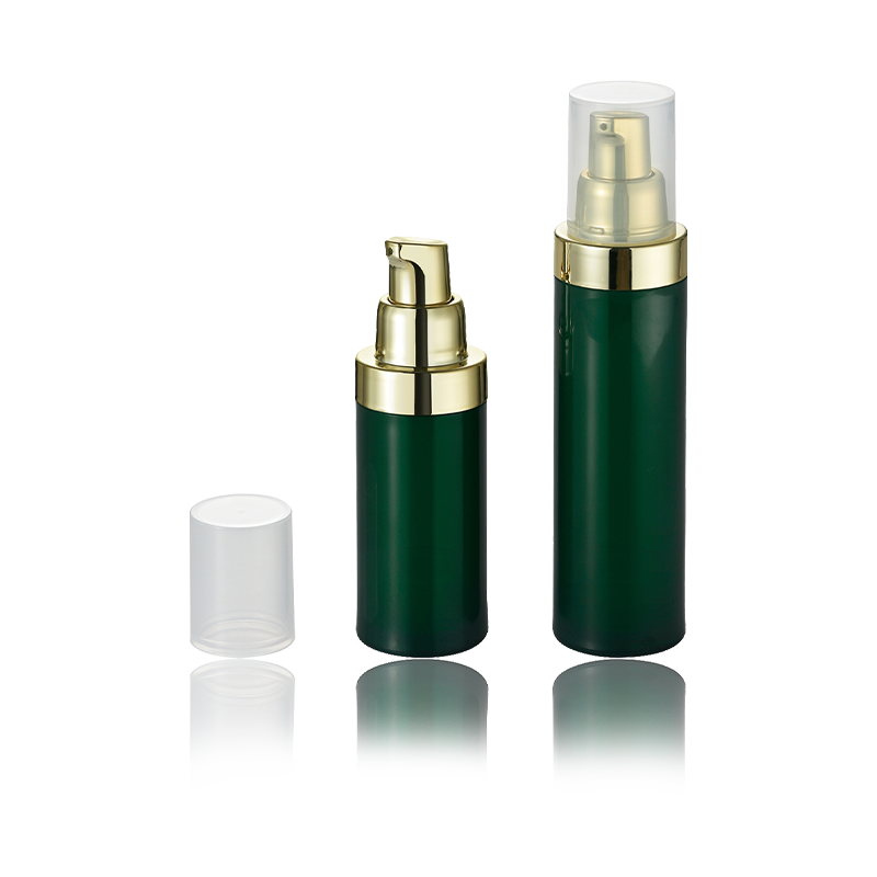 Dispensador de botellas sin aire mate verde 30ML 50ML HS-029B