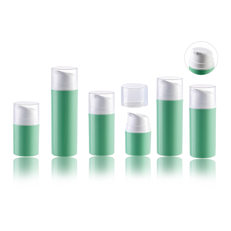 Botellas sin aire plásticas de la bomba del suero del vacío cosmético respetuoso del medio ambiente HS-037B para cremas y lociones